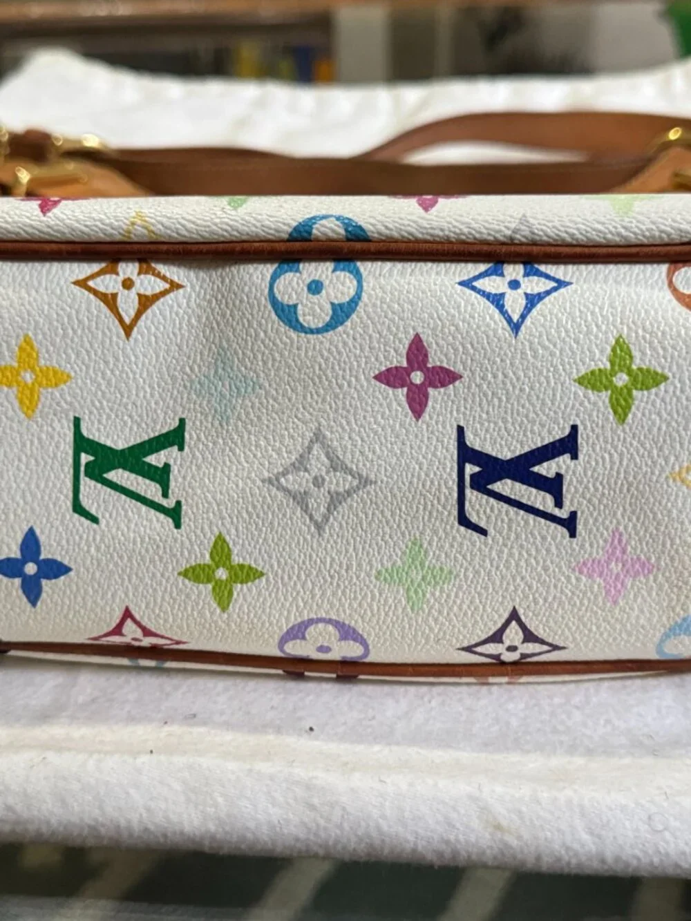 LOUIS VUITTON X MURAKAMI MULTICOLOR GRETA BAG ( 2008 Original)
